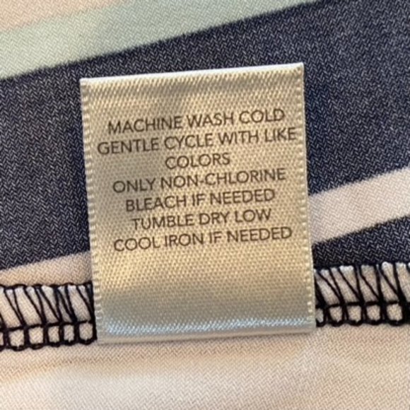 CJ BANKS  Blue/white Stripped Dress   1X NWT - Picture 6 of 6